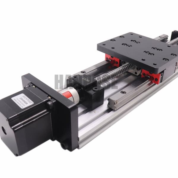 Lineær modul kugleskrue, HIWIN lineære guider, NEMA23 stepper motor