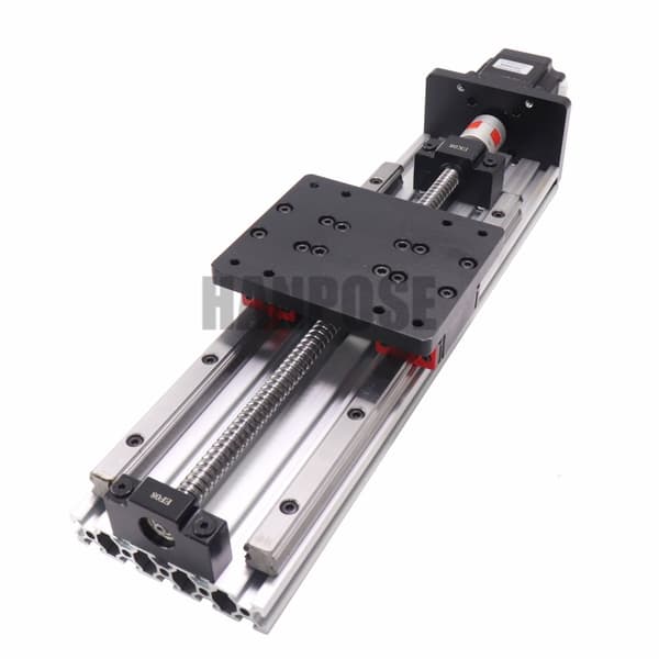 Lineær modul kugleskrue, HIWIN lineære guider, NEMA23 stepper motor