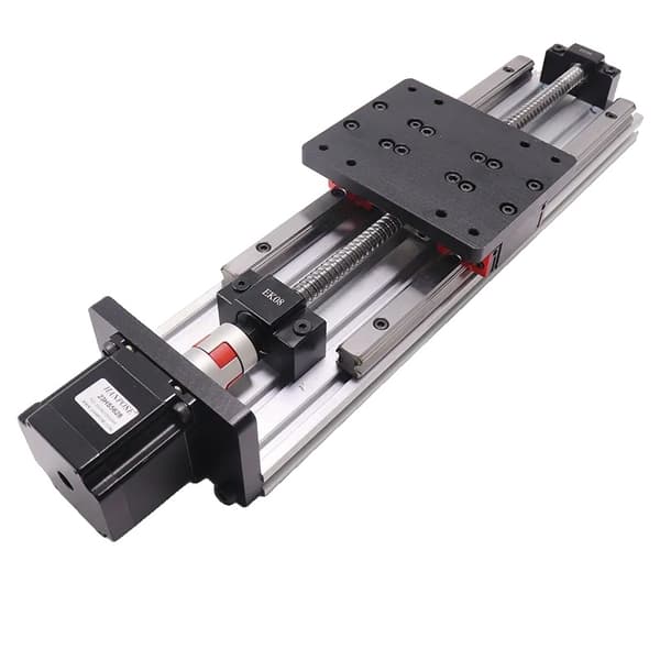Lineær modul kugleskrue, HIWIN lineære guider, NEMA23 stepper motor 23HS7628 189N.cm