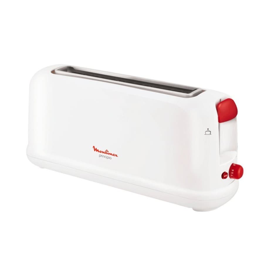 Brödrost med tinande funktion Moulinex LS16011 1000W Vit 1000W Röd Vit