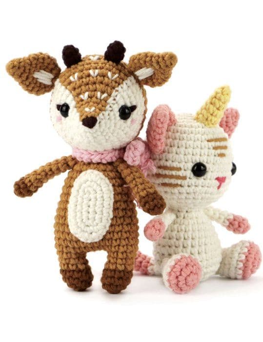 Cat-unicorn virksats 15 cm - Flerfärgad