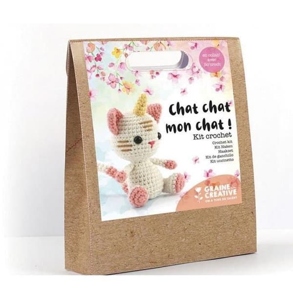 Cat-unicorn virksats 15 cm - Flerfärgad