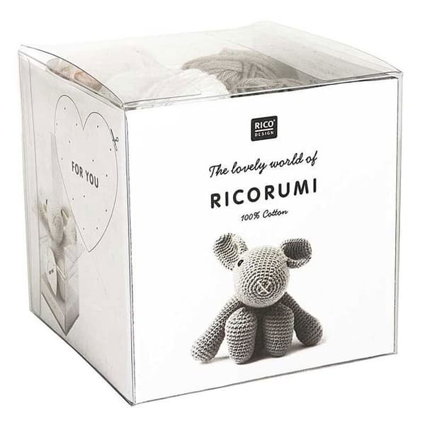 Virkningssats - Rico Design - Ricorumi - Liten kanin - Specialbomull - Virkning nr 3