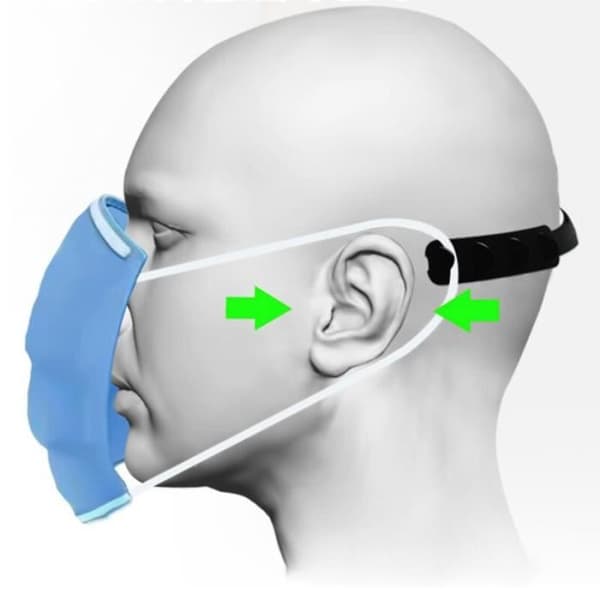 10 st-set remkrok för masker Justerbar förlängningsrem för att bära tryck och smärtlindring [6EF115A]