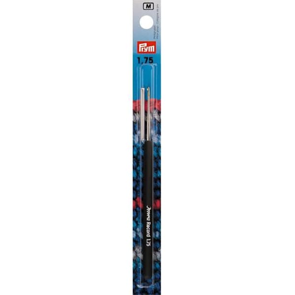 Virka - PRYM - Modell nr 1,75 - Plasthandtag - Skyddsfodral - Ideal för tunna trådar