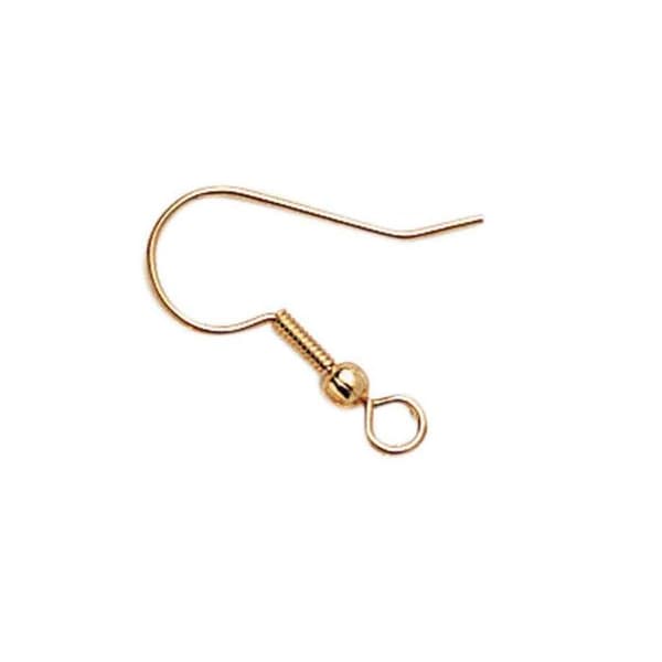 Amerikanska hängörhängen 19 mm Guld 6 stycken