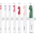 Pikkukuva 2 / 4: Virkkauslankasarja aloittelijoille, 7 isoa ergonomista virkkauskoukkua 20mm/15mm/12mm/10mm/9mm/8mm/7mm erityyppisille paksuille langoille