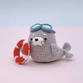 Miniatyrbild 3 av 4: Kit för Amigurumi - Graine Créative - Natoo sälen - 13 cm - Enkel skapelse - Söt och rolig