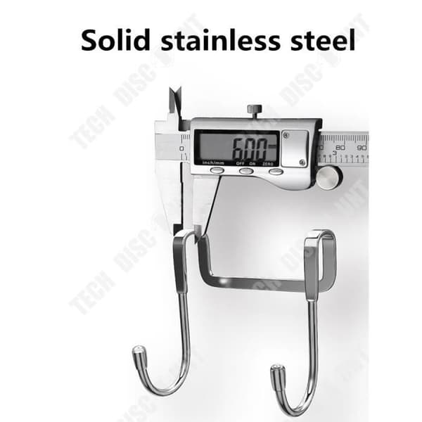 TD® Set med 4 stycken klädkrok Bakom Galgar Rack Kökssovesal Multifunktionell Spårlös Solid
