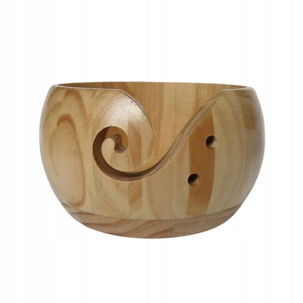 TRÆSKÅL TIL ULDGARN TIL HÆKLING DEKORATIV LYS 15x8 CM