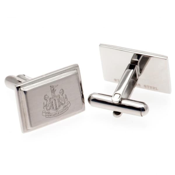 Newcastle United FC Stainless Steel Cufflinks Silver One Size