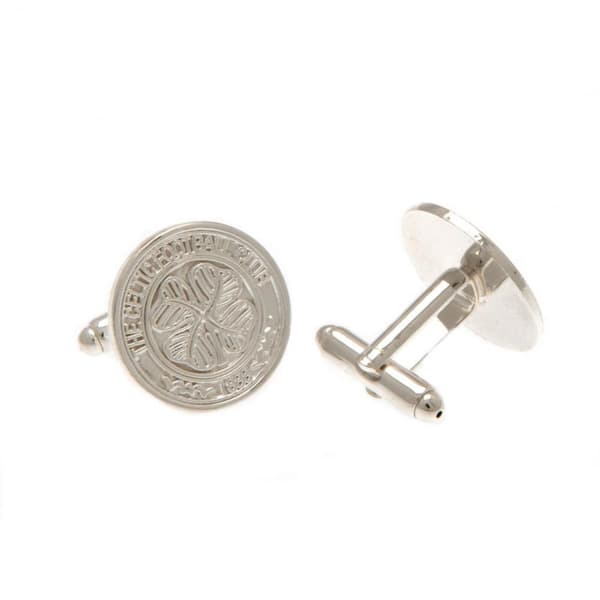 Celtic FC Forsølvede Crest manchetknapper Silver One Size