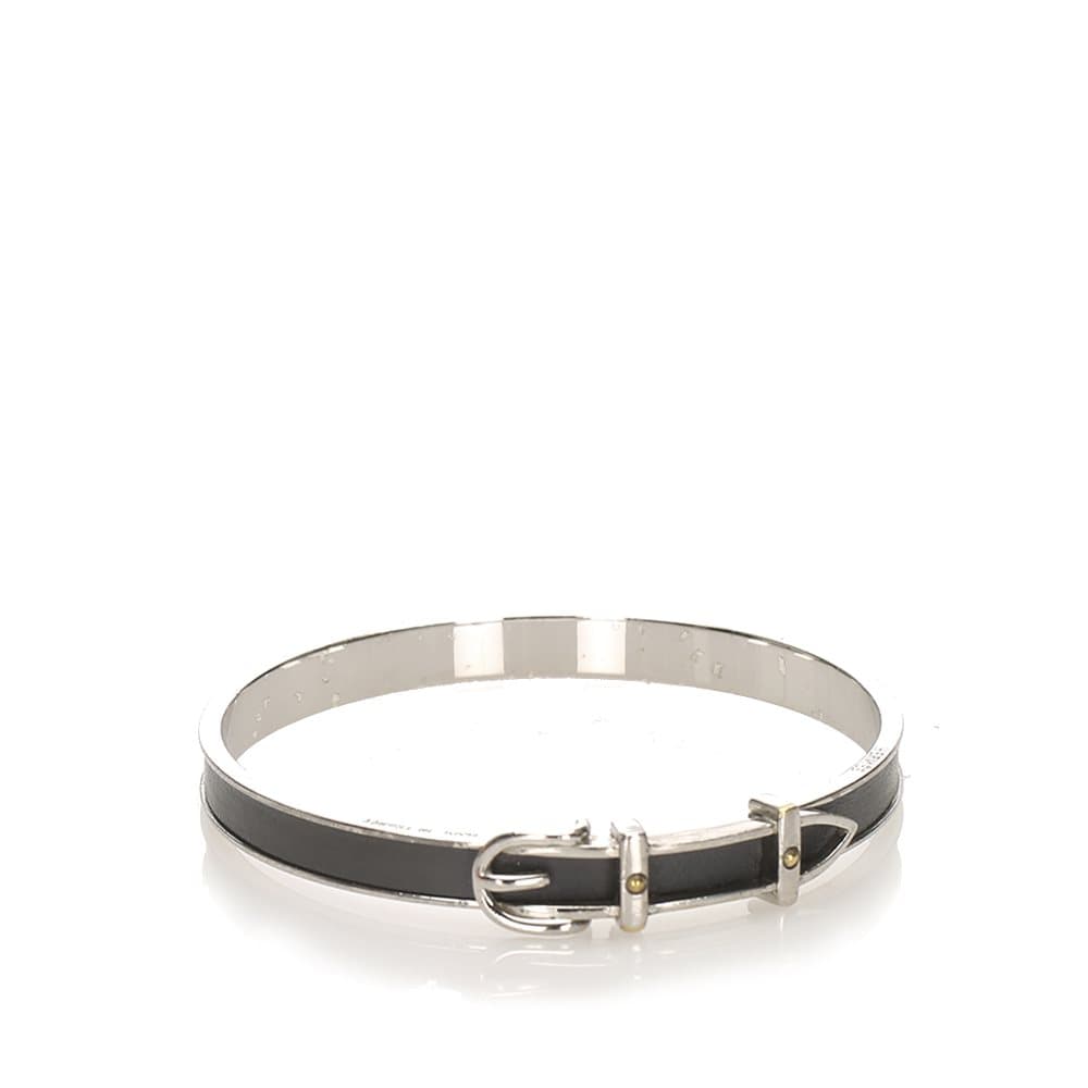 Hermes Enamel Bangle Black