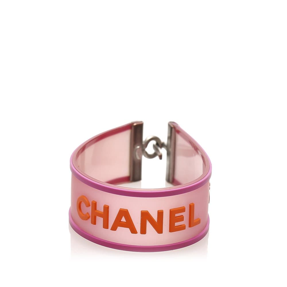 Chanel Logo Bracelet Red
