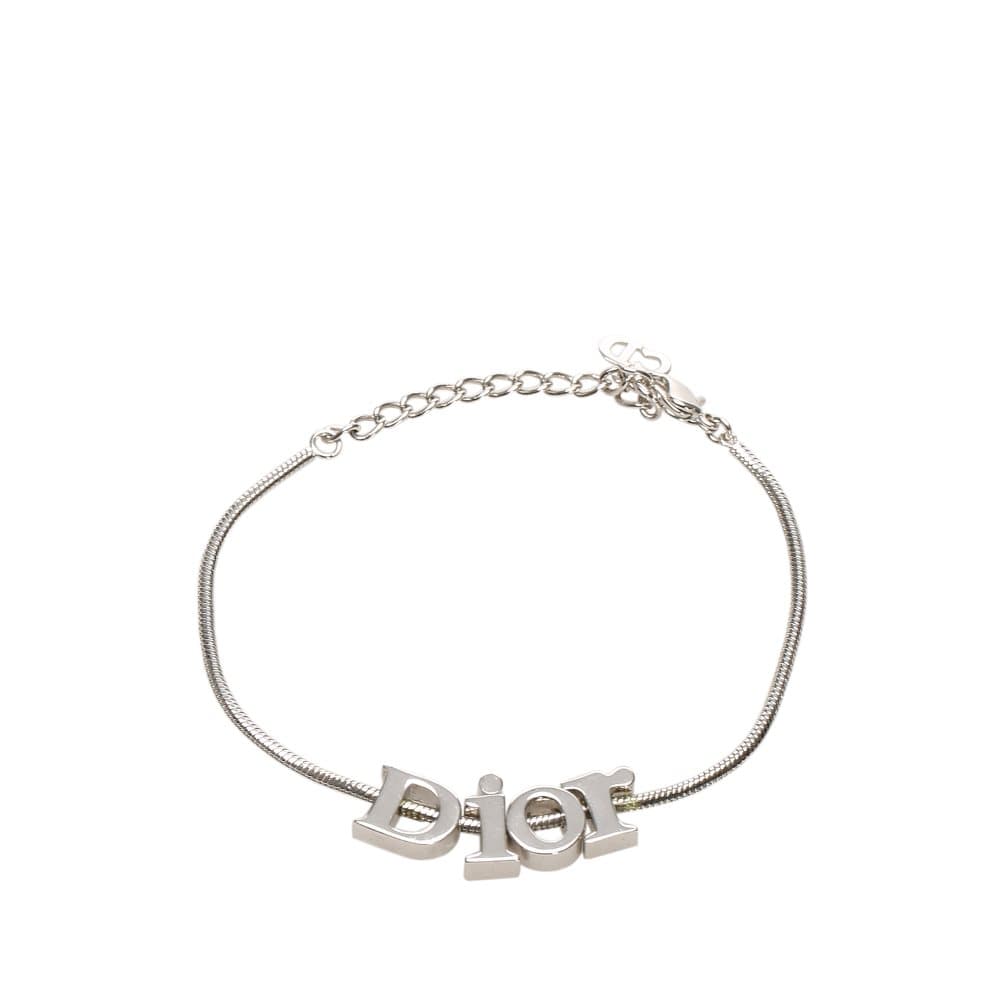 Dior Logo Chain Bracelet Silver
