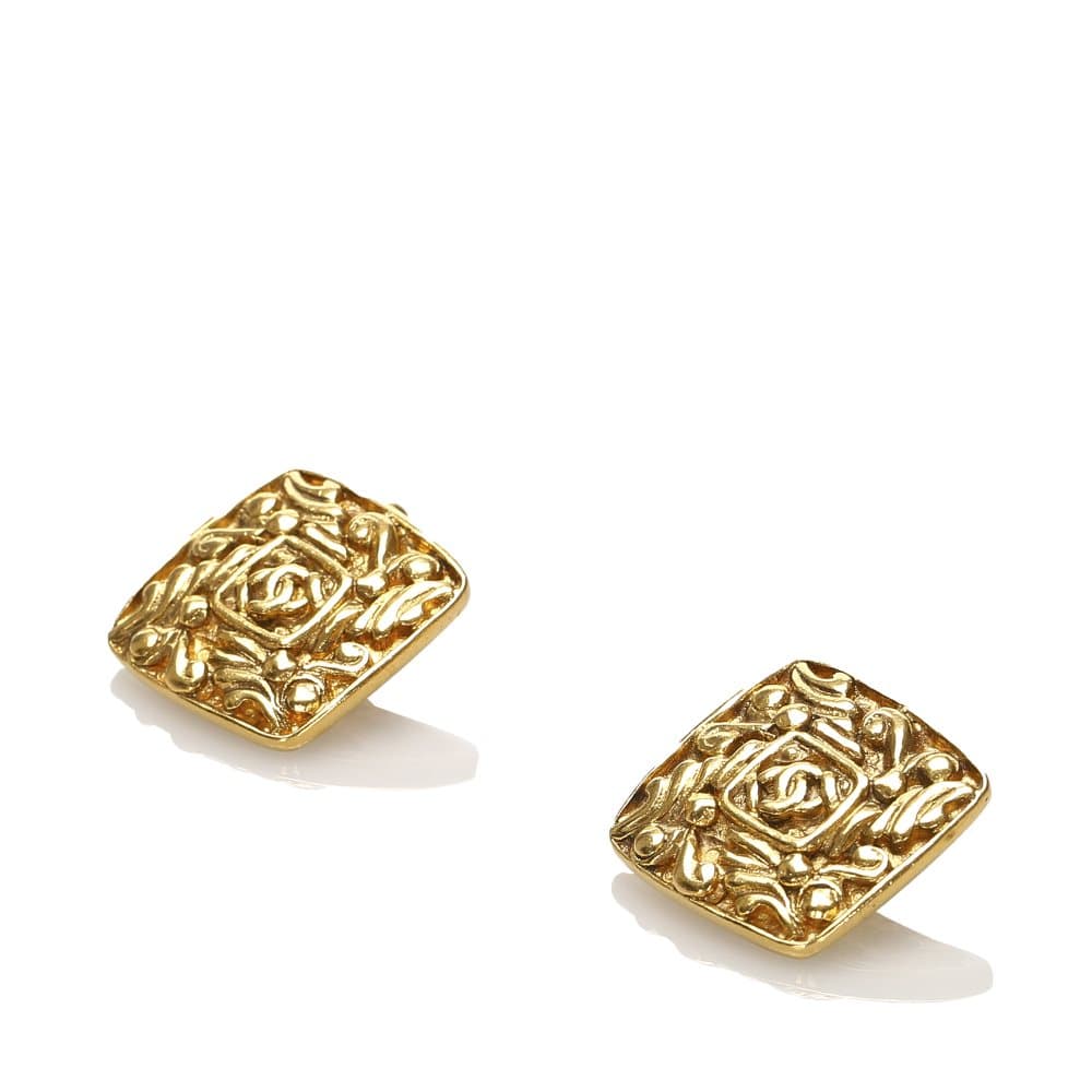 Chanel Gold-tone Cufflink Gold