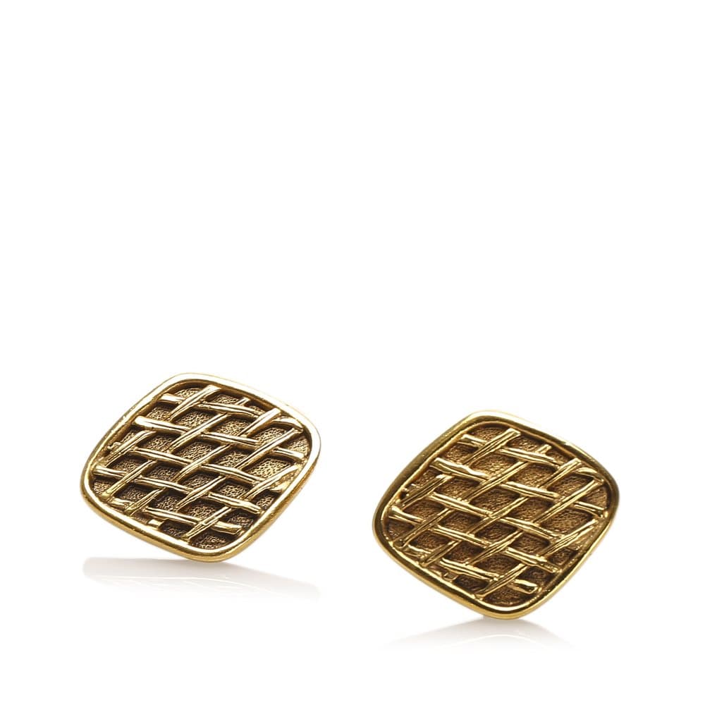 Chanel Gold-tone Cufflink Gold