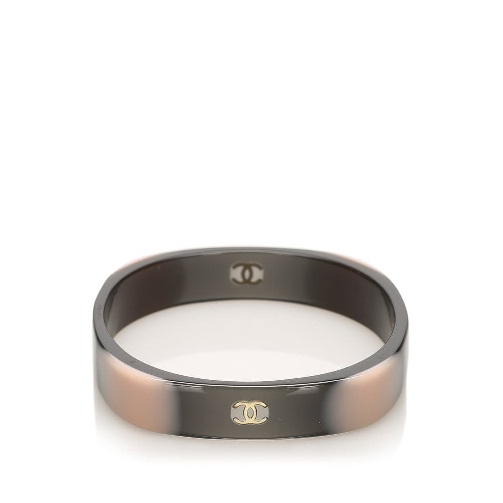 Pre-owned Chanel CC Bangle Black