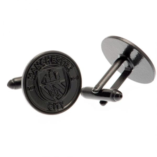Manchester City FC Ion Plated Cufflinks Black One Size