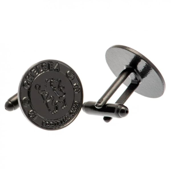 Chelsea FC Ion Plated Cufflinks Black One Size