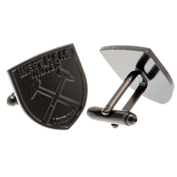 West Ham United FC Ion Plated Cufflinks Black One Size