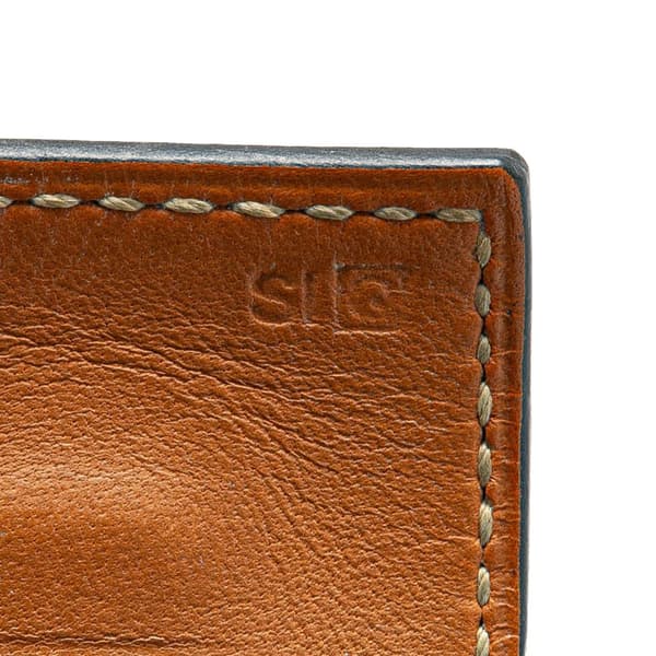 Pre-owned Hermès Palladium Plated And Leather Collier de Chien Cuff Bracelet Brown