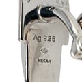 Miniatyrbillede 3 af 5: Pre-owned Louis Vuitton Sterling Silver Trunk Latch Cufflinks Silver