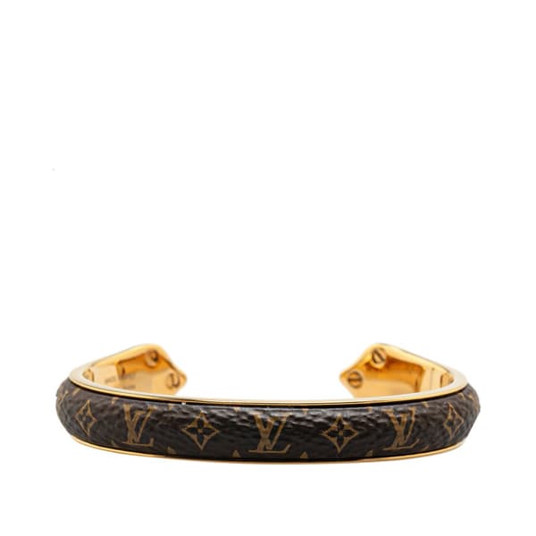 Pre-owned Louis Vuitton Monogram Sweet Dreams Cuff Bracelet Brown