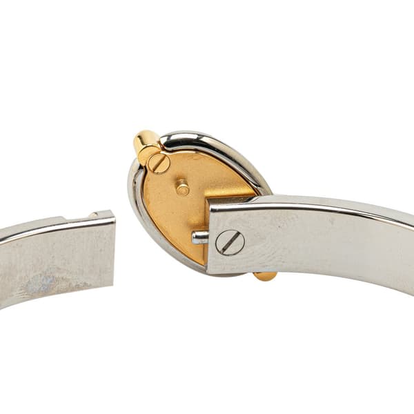 Pre-owned Hermès Enamel Mini Clic Chaine d'Ancre Bracelet PM Purple
