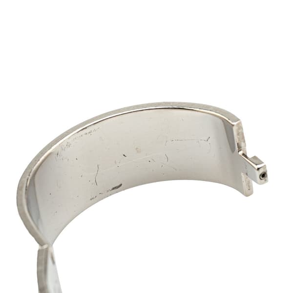 Pre-owned Hermès Wide Enamel Clic Clac H Bracelet GM Black