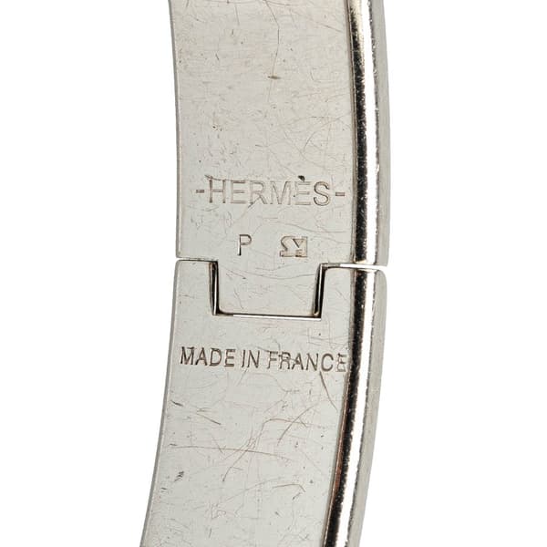 Pre-owned Hermès Enamel Clic H Bracelet GM Red