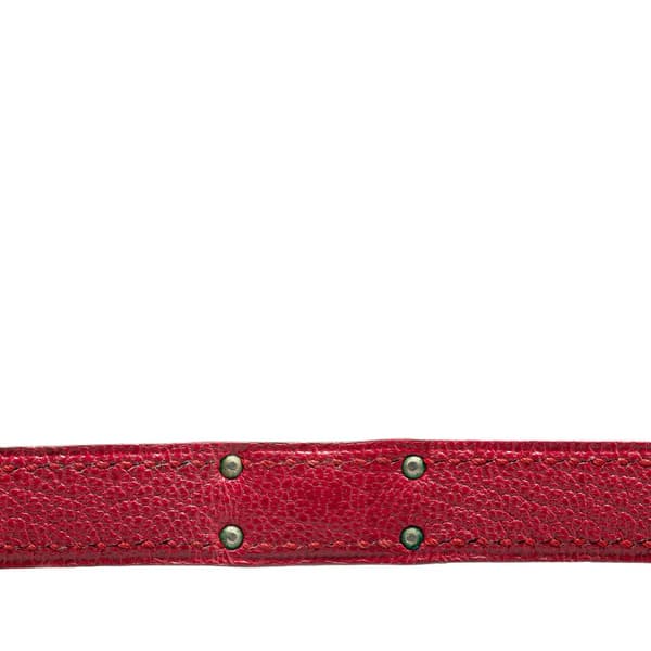 Pre-owned Hermès Leather Kelly Double Tour Bracelet Red