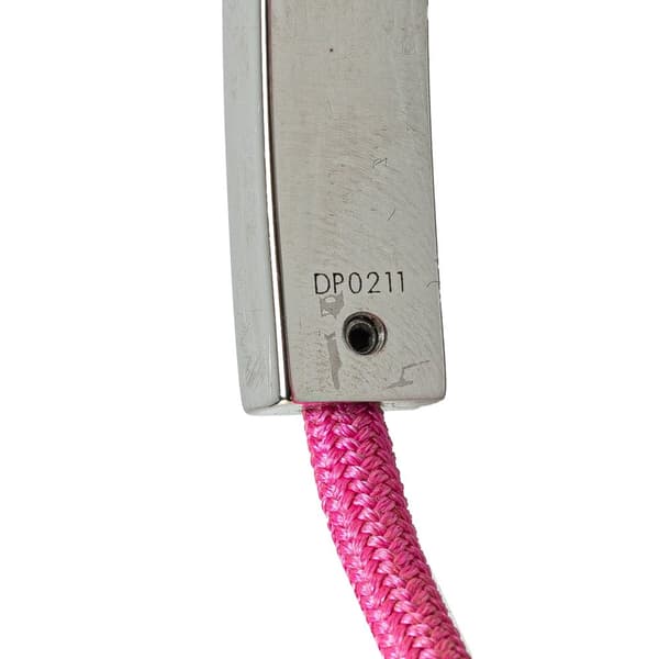 Pre-owned Louis Vuitton Stainless Steel and Nylon LV Space Bracelet Pink