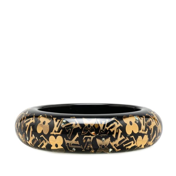 Pre-owned Louis Vuitton Wide Resin Monogram Inclusion GM Black