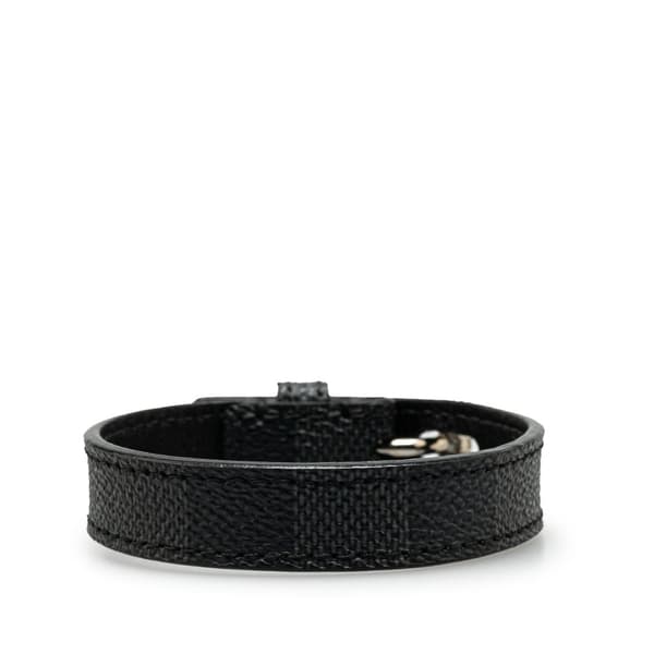 Pre-owned Louis Vuitton Damier Graphite Cuff It Bracelet Black
