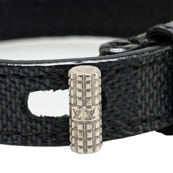 Pre-owned Louis Vuitton Damier Graphite Cuff It Bracelet Black