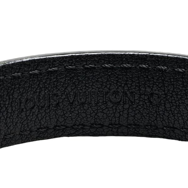 Pre-owned Louis Vuitton Damier Graphite Cuff It Bracelet Black