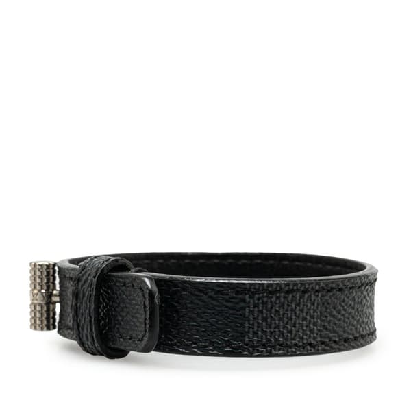 Pre-owned Louis Vuitton Damier Graphite Cuff It Bracelet Black