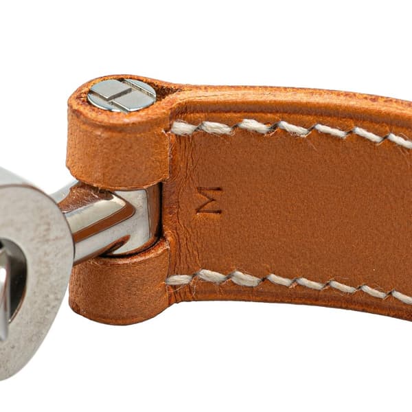 Pre-owned Hermès Barenia Lancelot Bracelet M Brown