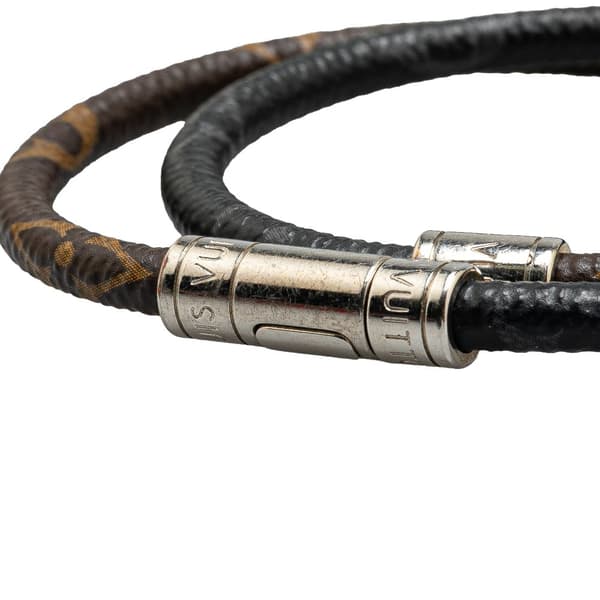 Pre-owned Louis Vuitton Monogram Keep It Double Bracelet Brown