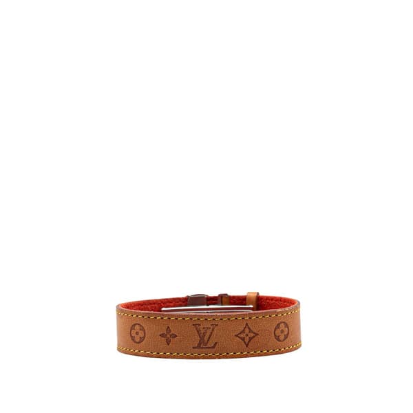 Pre-owned Louis Vuitton Monogram Wish Bracelet Brown
