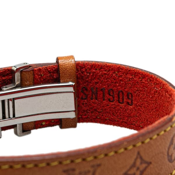 Pre-owned Louis Vuitton Monogram Wish Bracelet Brown