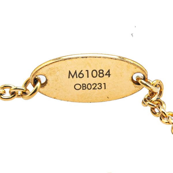 Pre-owned Louis Vuitton Gold Plated Essential V Bracelet Gold