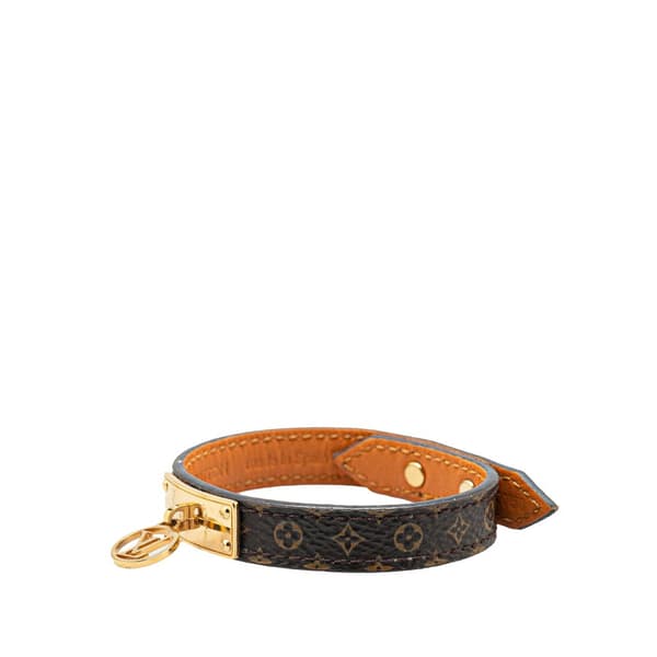 Pre-owned Louis Vuitton Monogram Logomania Bracelet Brown