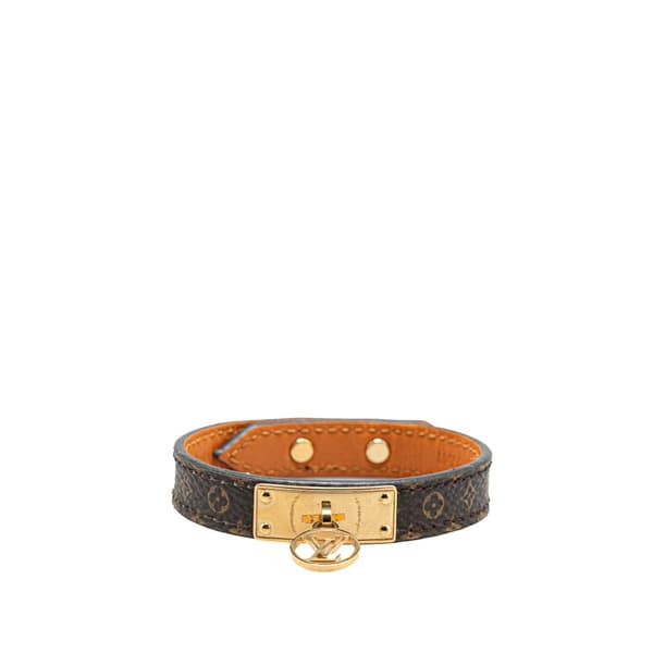Pre-owned Louis Vuitton Monogram Logomania Bracelet Brown