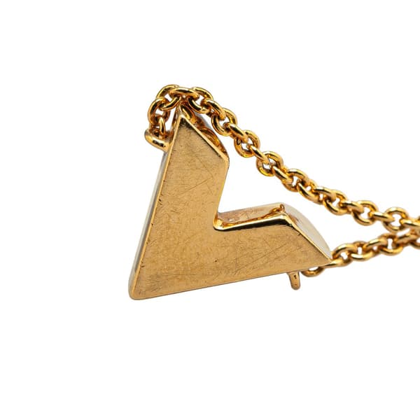 Pre-owned Louis Vuitton Gold Plated Essential V Bracelet Gold