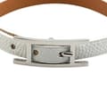 Pikkukuva 6 / 9: Pre-owned Hermès Epsom Behapi Single Tour Bracelet White