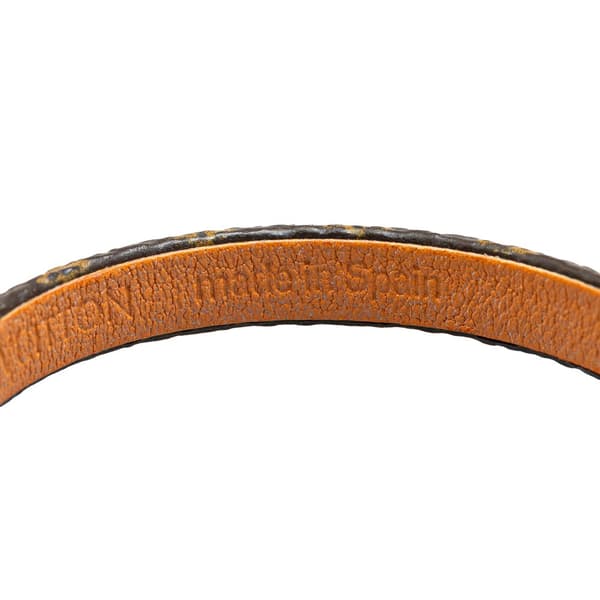 Pre-owned Louis Vuitton Monogram Twist Lock Bracelet Brown