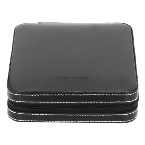 Ecrin 12 skjortknappar - FRIEDRICH/23 - London - Svart läder - Unisex - Enfärgad
