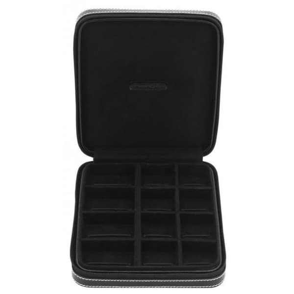 Ecrin 12 skjortknappar - FRIEDRICH/23 - London - Svart läder - Unisex - Enfärgad